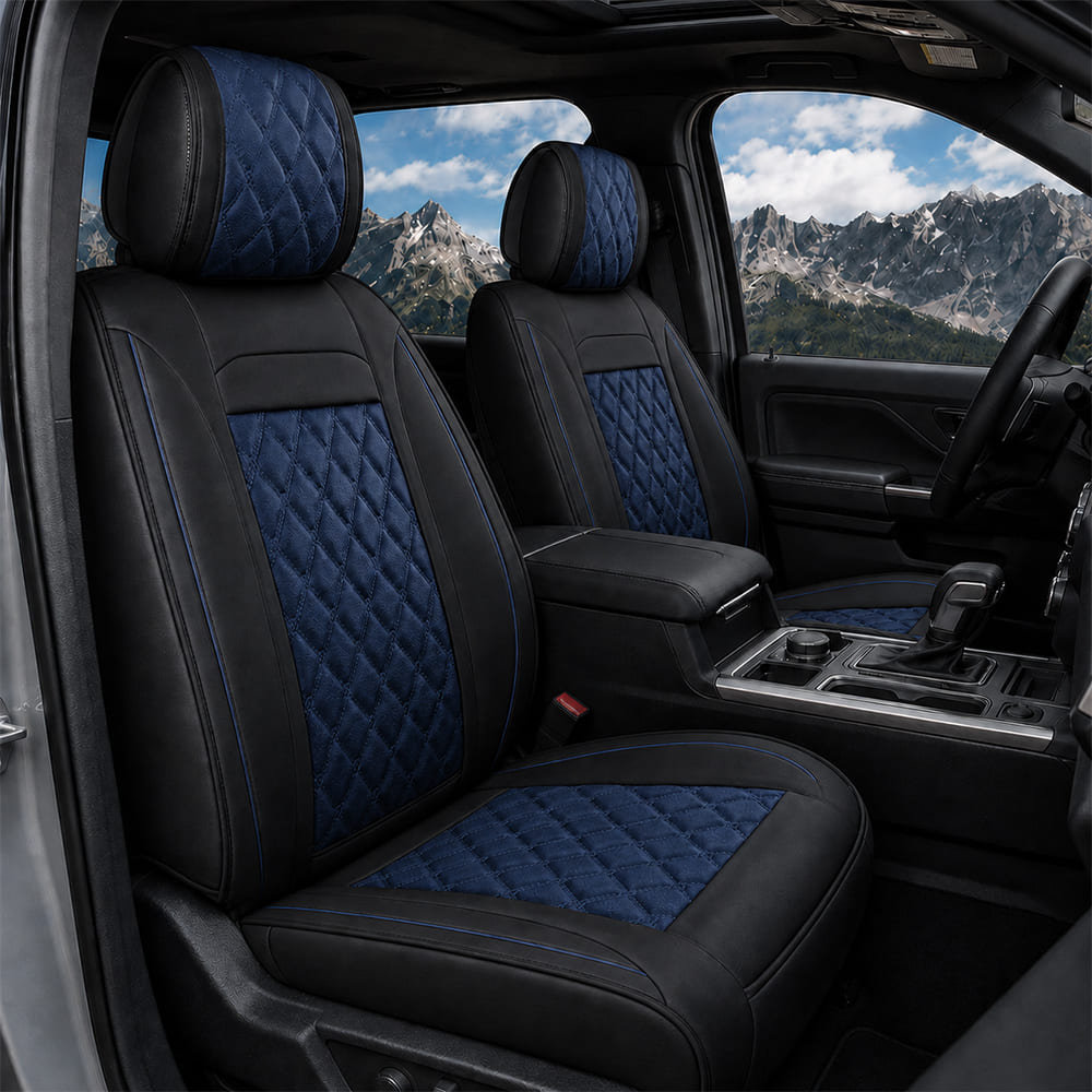 Custom Fit Toyota Tacoma Leather Seat Covers (2005-2026), Full Coverage Fit