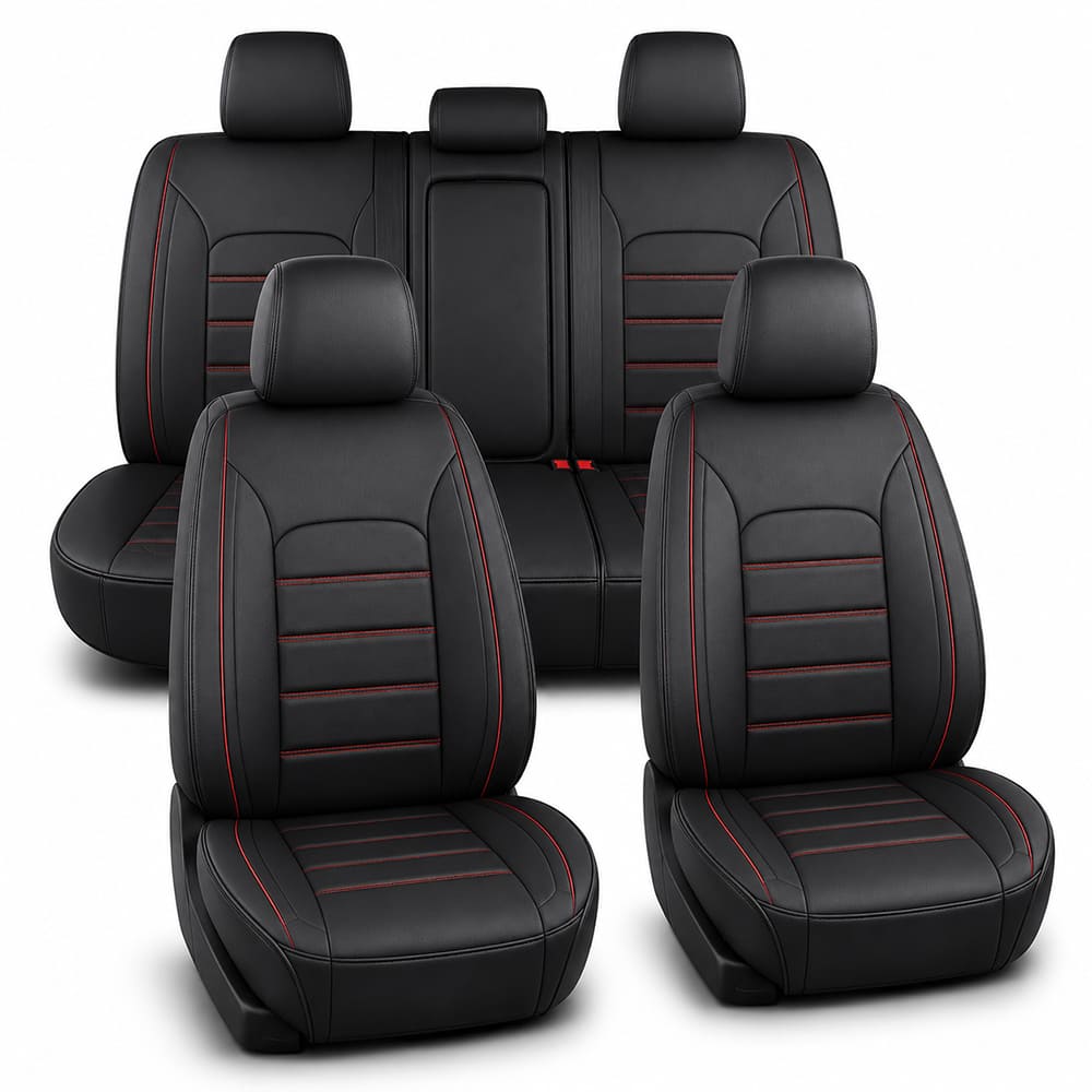 Custom Fit Toyota Tacoma Leather Seat Covers (2005-2026), Full Coverage Fit