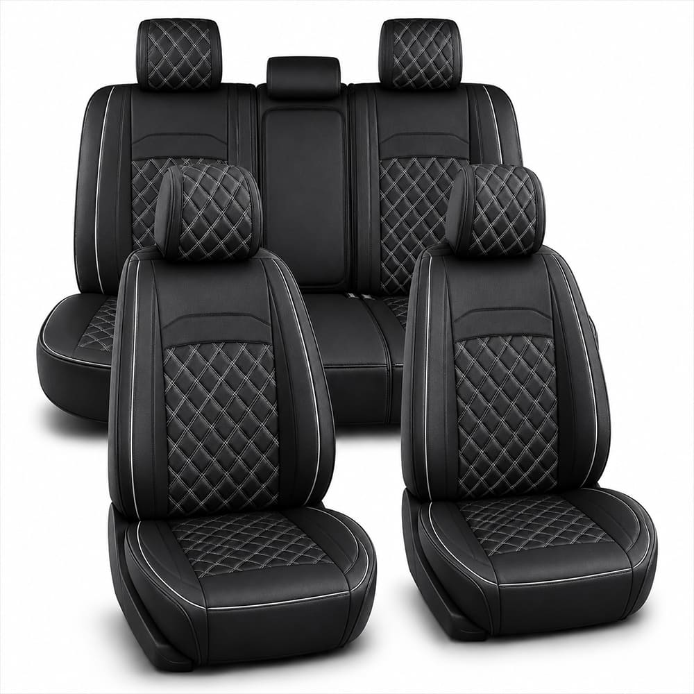 Custom Fit Toyota Tacoma Leather Seat Covers (2005-2026), Full Coverage Fit