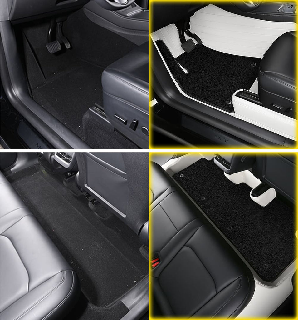 Tesla Model 3/Y Luxury Leather Full Coverage Floor Mats