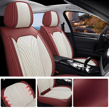 Load image into Gallery viewer, Universal Full Set Car Seat Covers – Breathable Faux Leather, Fits Most Cars &amp; SUVs