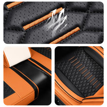 Load image into Gallery viewer, Universal Fit 5-Seat Car Seat Covers – Breathable Faux Leather Full Set for Cars, SUVs &amp; Trucks