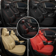 Load image into Gallery viewer, Universal Fit Faux Leather Car Seat Covers – 5-Piece Set, Waterproof, Easy Care for Most Vehicles