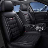 Universal Fit Faux Leather Car Seat Covers – 5-Piece Set, Waterproof, Easy Care for Most Vehicles