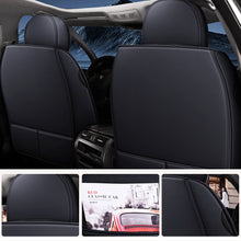 Load image into Gallery viewer, Universal 5-Seat Faux Leather Car Seat Covers Full Set – Waterproof &amp; Airbag Safe Fit for Most Vehicles