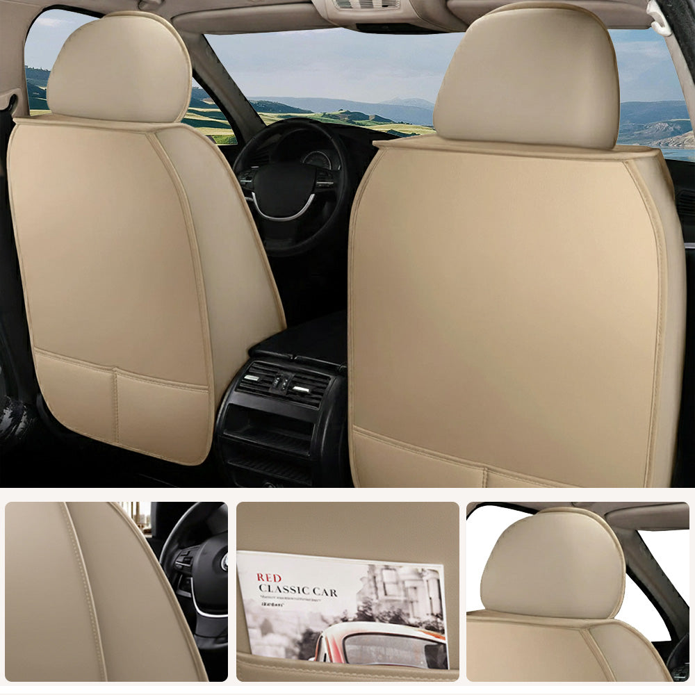 Universal Fit Car Seat Covers Full Set – Waterproof Scratch-Resistant Faux Leather for Cars & Pickups