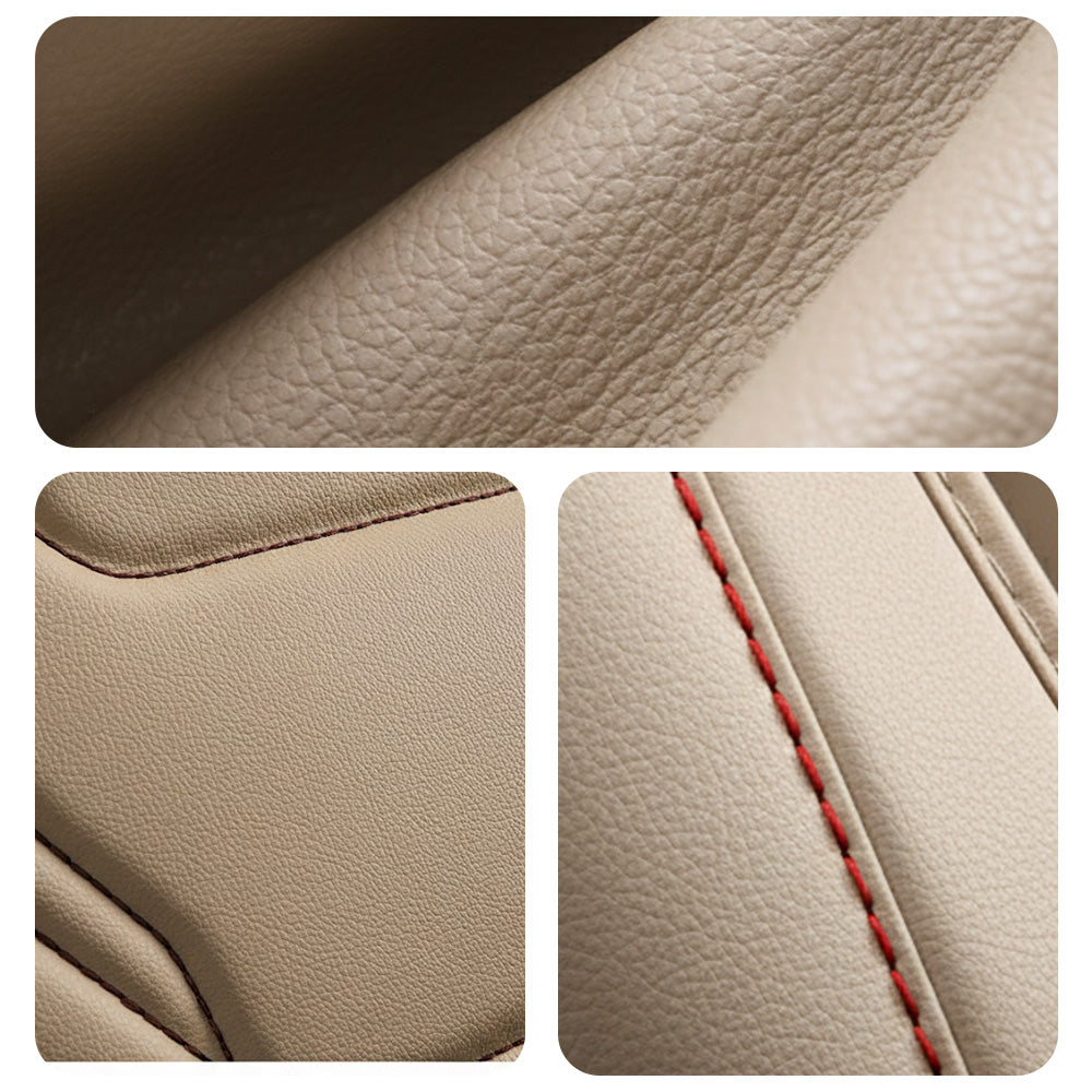 Universal Fit Car Seat Covers Full Set – Waterproof Scratch-Resistant Faux Leather for Cars & Pickups