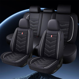Universal Full Set Car Seat Covers – Premium Faux Leather, Waterproof & Scratch-Resistant for All Vehicles