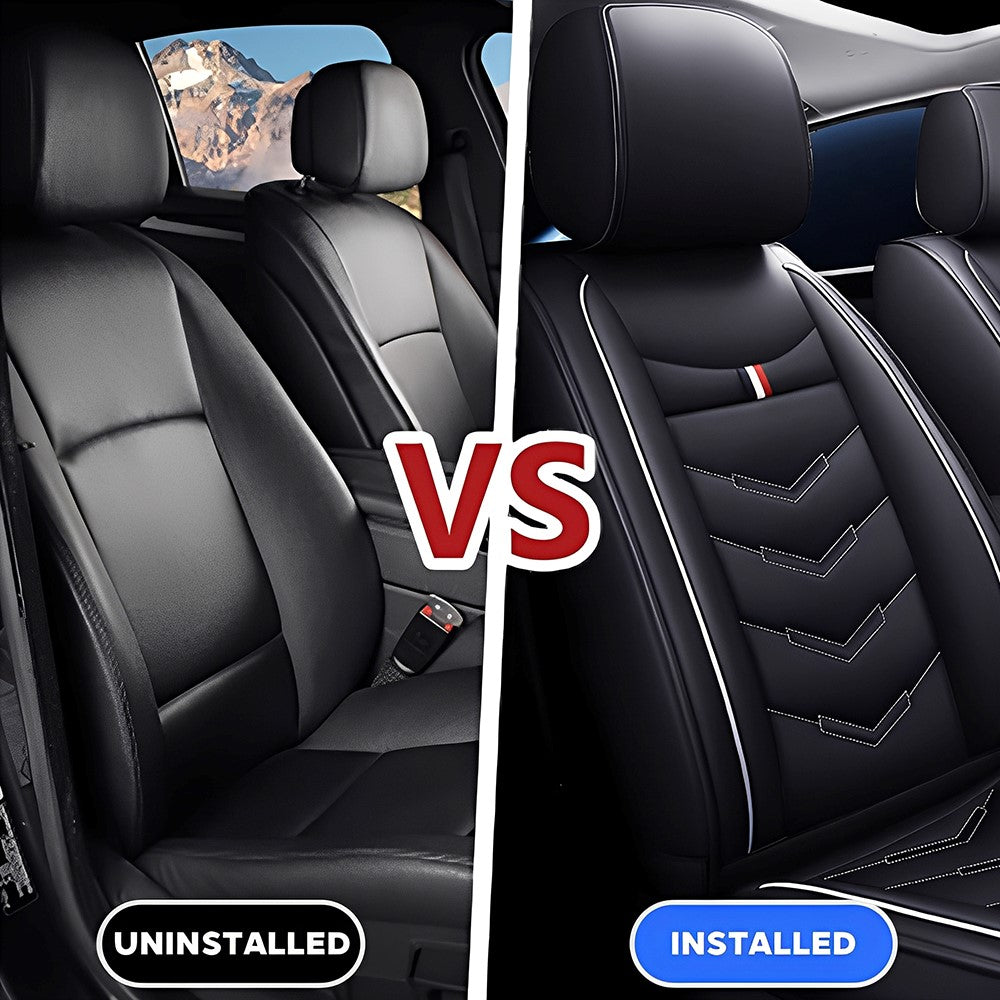 Universal Full Set Car Seat Covers – Premium Faux Leather, Waterproof & Scratch-Resistant for All Vehicles