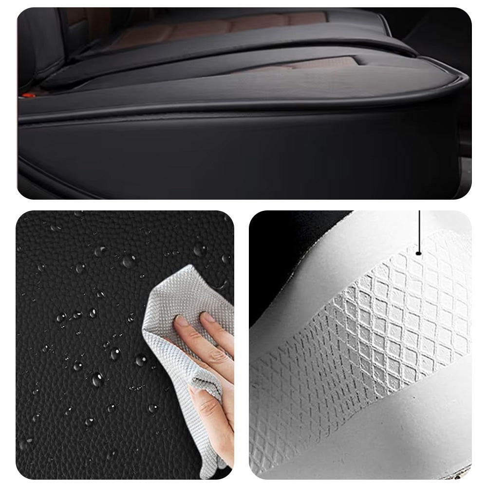 Luxury Universal Fit Car Seat Covers – Breathable Faux Leather Full Set for Cars & Trucks