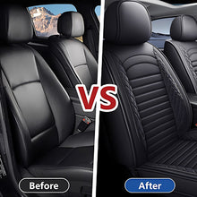Load image into Gallery viewer, 5-Piece Car Seat Covers Full Set – Universal Faux Leather Cushions for Cars, SUVs &amp; Trucks