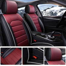 Load image into Gallery viewer, Universal Faux Leather Car Seat Covers – 5-Piece Waterproof Seat Protector for Most Vehicles