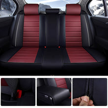 Load image into Gallery viewer, Universal Faux Leather Car Seat Covers – 5-Piece Waterproof Seat Protector for Most Vehicles