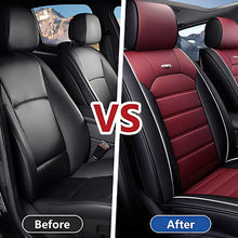 Load image into Gallery viewer, Universal Faux Leather Car Seat Covers – 5-Piece Waterproof Seat Protector for Most Vehicles
