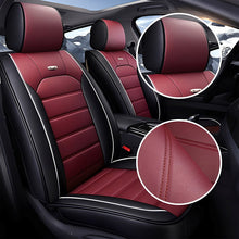 Load image into Gallery viewer, Universal Faux Leather Car Seat Covers – 5-Piece Waterproof Seat Protector for Most Vehicles