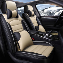 Load image into Gallery viewer, Universal Faux Leather Car Seat Covers – 5-Piece Waterproof Seat Protector for Most Vehicles