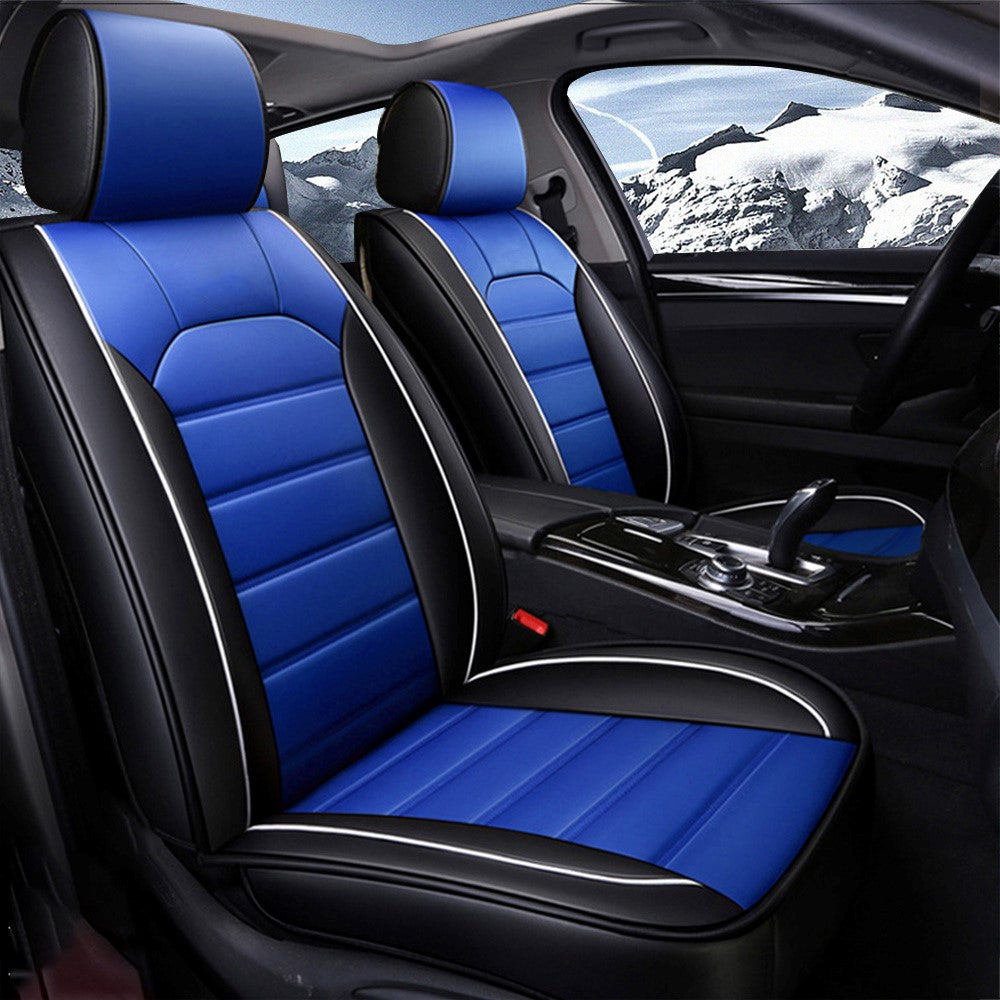 Universal Faux Leather Car Seat Covers – 5-Piece Waterproof Seat Protector for Most Vehicles
