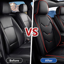 Load image into Gallery viewer, Full Set Car Seat Covers, Universal Leather Waterproof 5-Seat Protector – Front &amp; Back Coverage for Most Sedans, SUVs &amp; Trucks