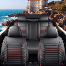 Load image into Gallery viewer, Full Set Car Seat Covers, Universal Leather Seat Covers for Most Cars, SUVs &amp; Trucks – Waterproof Front &amp; Back Protector