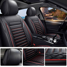 Load image into Gallery viewer, Full Set Car Seat Covers, Universal Leather Seat Covers for Most Cars, SUVs &amp; Trucks – Waterproof Front &amp; Back Protector