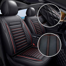 Load image into Gallery viewer, Full Set Car Seat Covers, Universal Leather Seat Covers for Most Cars, SUVs &amp; Trucks – Waterproof Front &amp; Back Protector