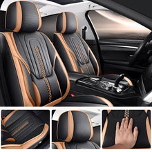 Load image into Gallery viewer, 5-Piece Universal Faux Leather Car Seat Covers – Waterproof Cushion Protectors for All Vehicles