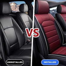 Load image into Gallery viewer, Universal Faux Leather Car Seat Covers – 5-Piece Waterproof Seat Protector for Most Vehicles