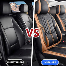 Load image into Gallery viewer, 5-Piece Universal Faux Leather Car Seat Covers – Waterproof Cushion Protectors for All Vehicles