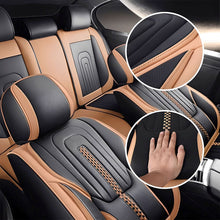 Load image into Gallery viewer, 5-Piece Universal Faux Leather Car Seat Covers – Waterproof Cushion Protectors for All Vehicles