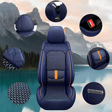 Load image into Gallery viewer, Luxury 3D Car Seat Covers – 5-Piece Waterproof Faux Leather &amp; Ice Silk, Universal Fit for Sedans, SUVs &amp; Trucks