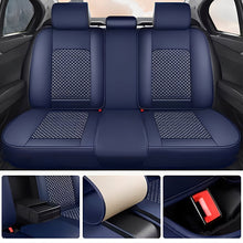 Load image into Gallery viewer, Luxury 3D Car Seat Covers – 5-Piece Waterproof Faux Leather &amp; Ice Silk, Universal Fit for Sedans, SUVs &amp; Trucks