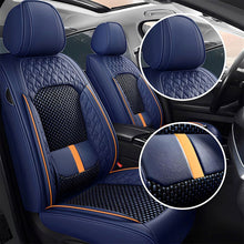 Load image into Gallery viewer, Luxury 3D Car Seat Covers – 5-Piece Waterproof Faux Leather &amp; Ice Silk, Universal Fit for Sedans, SUVs &amp; Trucks