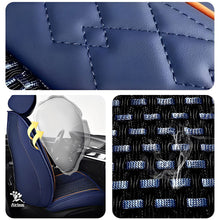 Load image into Gallery viewer, Luxury 3D Car Seat Covers – 5-Piece Waterproof Faux Leather &amp; Ice Silk, Universal Fit for Sedans, SUVs &amp; Trucks