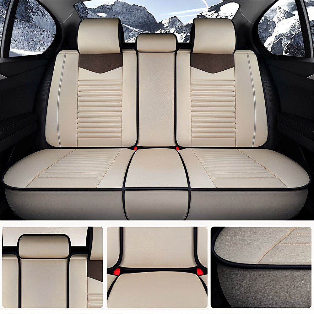 Cotton Linen Car Seat Covers Full Set – Durable, Eco-Friendly & Easy Install for 5-Seat Vehicles