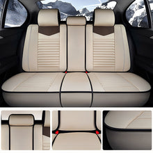 Load image into Gallery viewer, Cotton Linen Car Seat Covers Full Set – Durable, Eco-Friendly &amp; Easy Install for 5-Seat Vehicles