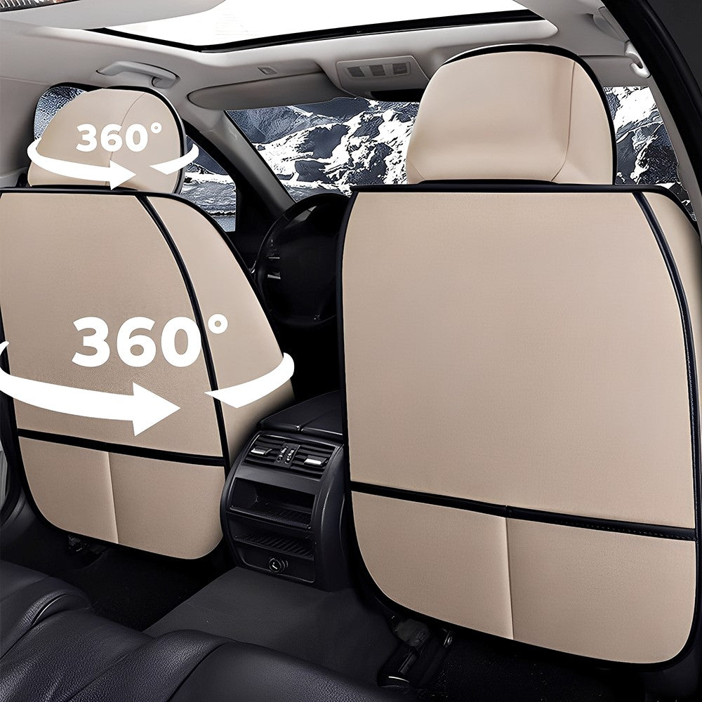 Cotton Linen Car Seat Covers Full Set – Durable, Eco-Friendly & Easy Install for 5-Seat Vehicles