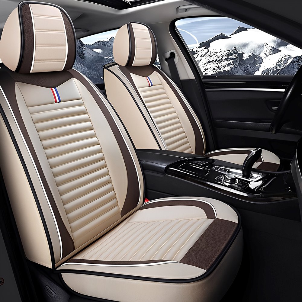 Cotton Linen Car Seat Covers Full Set – Durable, Eco-Friendly & Easy Install for 5-Seat Vehicles
