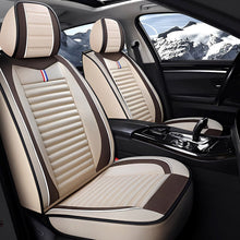 Load image into Gallery viewer, Cotton Linen Car Seat Covers Full Set – Durable, Eco-Friendly &amp; Easy Install for 5-Seat Vehicles