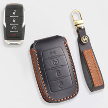 Load image into Gallery viewer, Genuine Leather Key Cover for Dodge RAM 1500, 2500, 3500, 4500, 5500 (2019-2025) - 4/5/6 Button Protective Case
