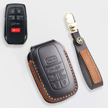Load image into Gallery viewer, For Toyota Key Fob Cover Genuine Leather Key Case Shell Compatible with 4Runner Highlander Camry RAV4 C-HR (2/3/45/6 Buttons)