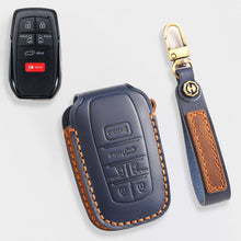 Load image into Gallery viewer, For Toyota Key Fob Cover Genuine Leather Key Case Shell Compatible with 4Runner Highlander Camry RAV4 C-HR (2/3/45/6 Buttons)
