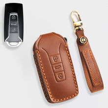 Load image into Gallery viewer, Genuine Leather Key Fob Cover for All 3-Button Volkswagen Key Fobs