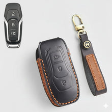 Load image into Gallery viewer, Premium Leather Key Fob Cover for Ford F150 F250 Mustang - Protective Case for 3/4/5 Button Remotes (Fits Bronco/Ranger/Edge)