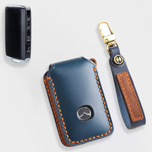 Load image into Gallery viewer, Genuine Leather Key Fob Cover for Mazda 3, Mazda 6, CX-3, CX-5, and CX-9