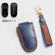 Load image into Gallery viewer, Genuine Leather Key Fob Cover for Tesla Model 3/Y/S/X
