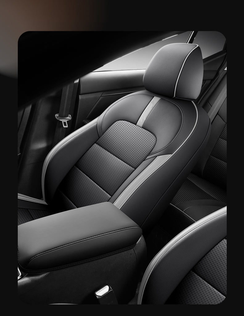 Custom Fit Leather Seat Covers for Nissan Sentra 2020-2025 - Airbag Compatible