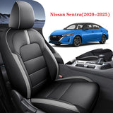Custom Fit Leather Seat Covers for Nissan Sentra 2020-2025 - Airbag Compatible