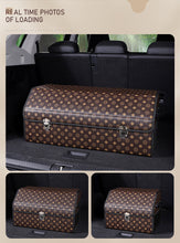 Load image into Gallery viewer, Car Storage Box With Foldable Leather Waterproof